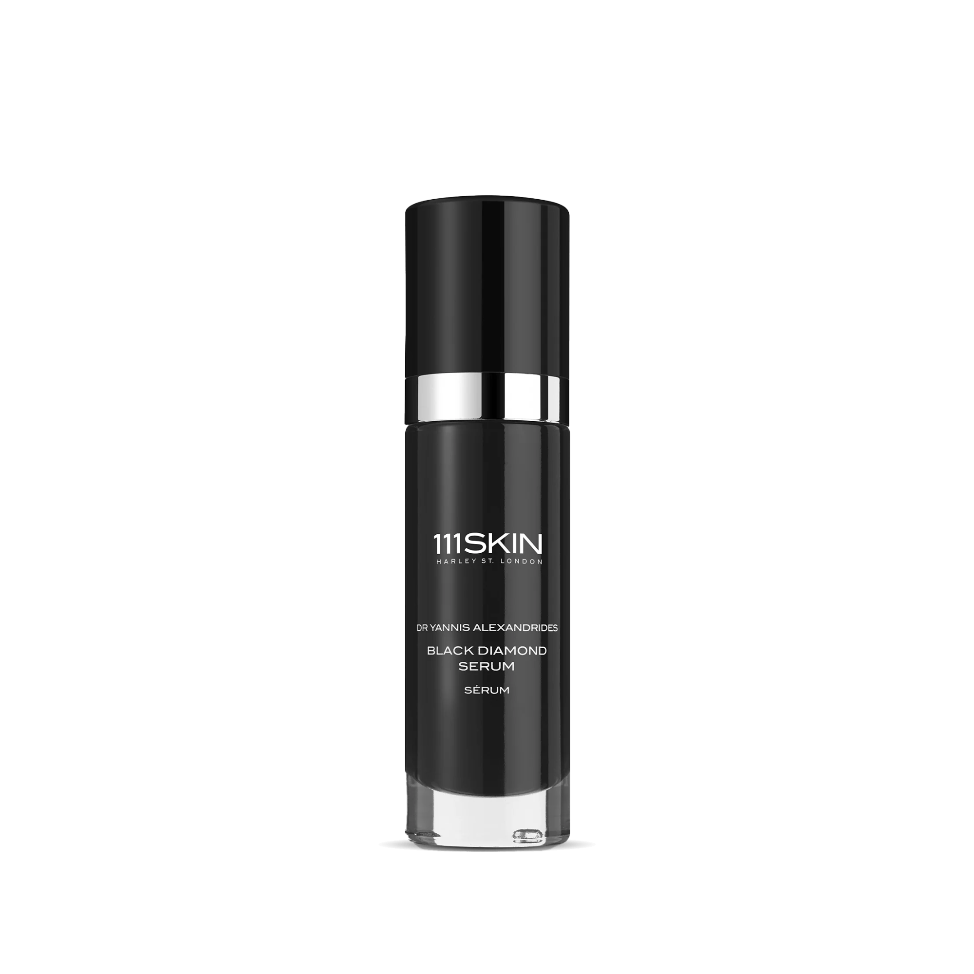 111SKIN Black Diamond Serum in sleek black pump bottle, 30 ml.