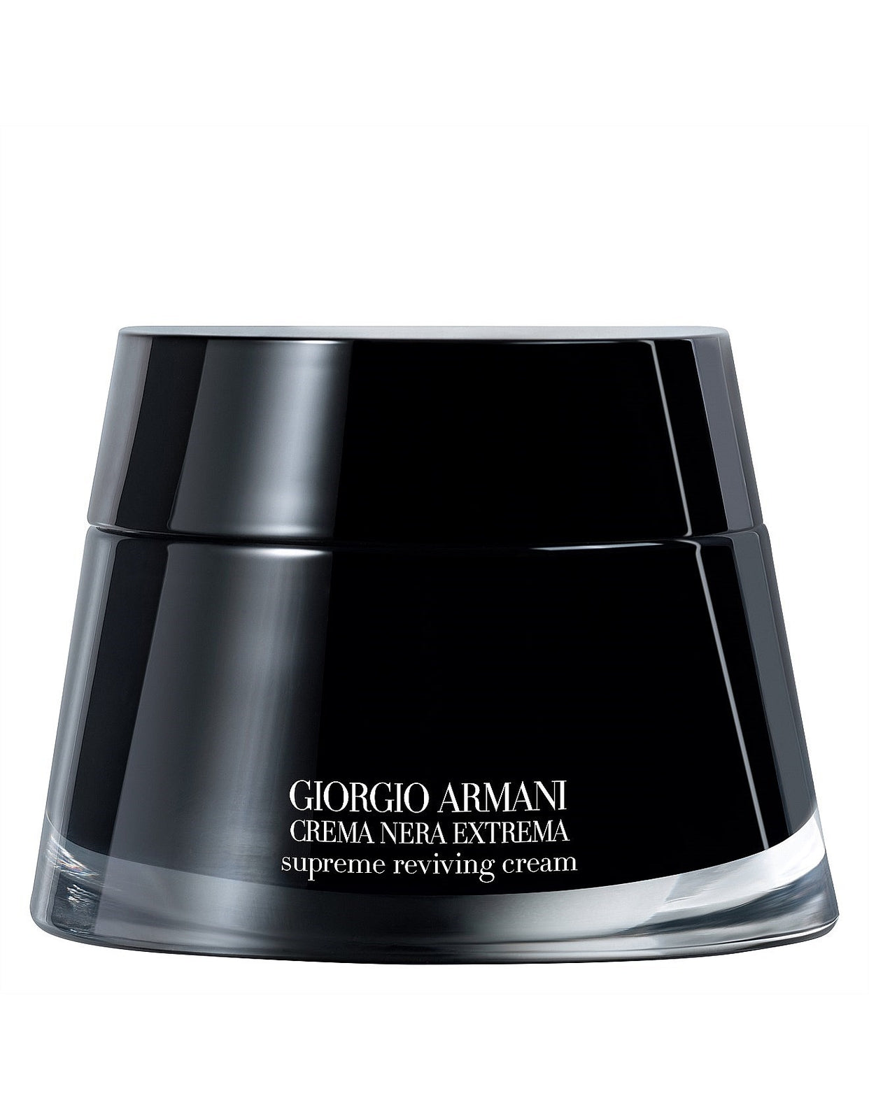 Giorgio Armani Crema Nera Extrema Supreme Reviving Cream – black jar with glossy finish, 15 ml.